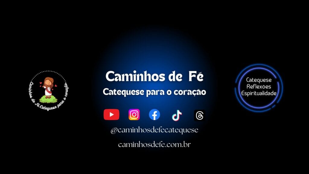Banner do Blog Caminhos de Fé com tema de catequese e doutrina católica