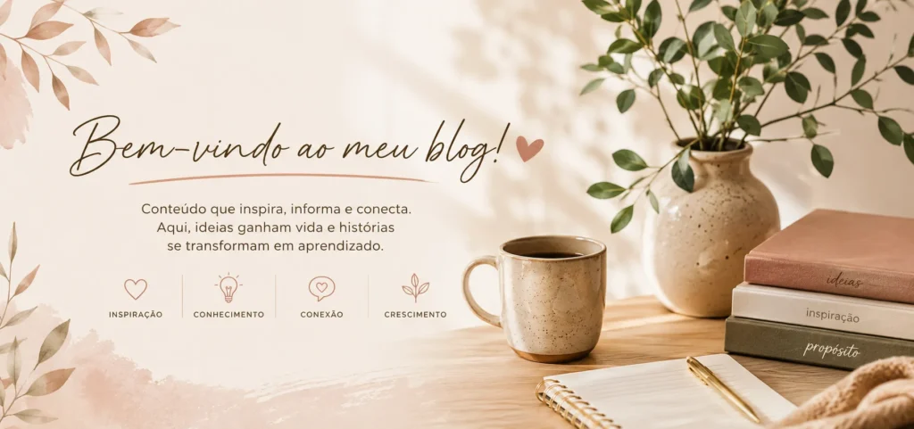 Banner do blog Caminhos de Fé com conteúdo de catequese católica e evangelização.